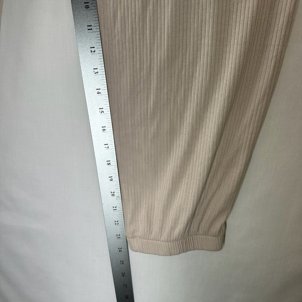 DOKOTOO Jumpsuit Size XL Ribbed Sleeveless Popover Tapered Cropped Beige - Picture 12 of 13